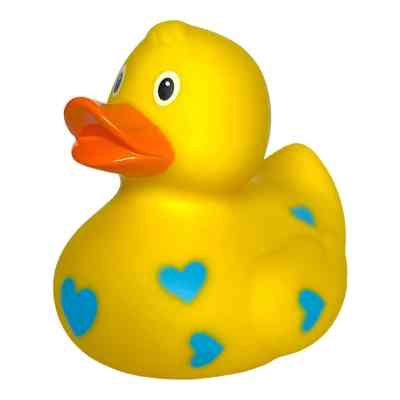 Іграшка для ванної Funny Ducks Качка Жовта у блакитних сердечках (0905) Вінниця