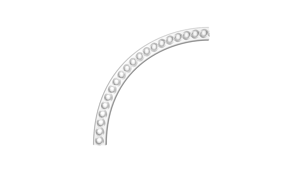 Молдинг радиальный полиуретановый Gaudi Decor LR 166 Днепр - изображение 1