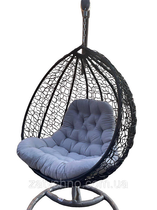 Ротангове крісло кокон з подушкою Київ - фото 3