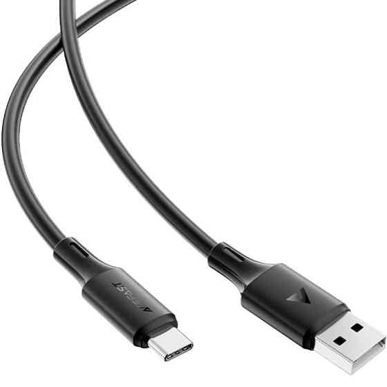 Кабель USB 2.0 AM-Type-C M, 1.2м 3A 60W silicone C17-04 Black Acefast Вінниця