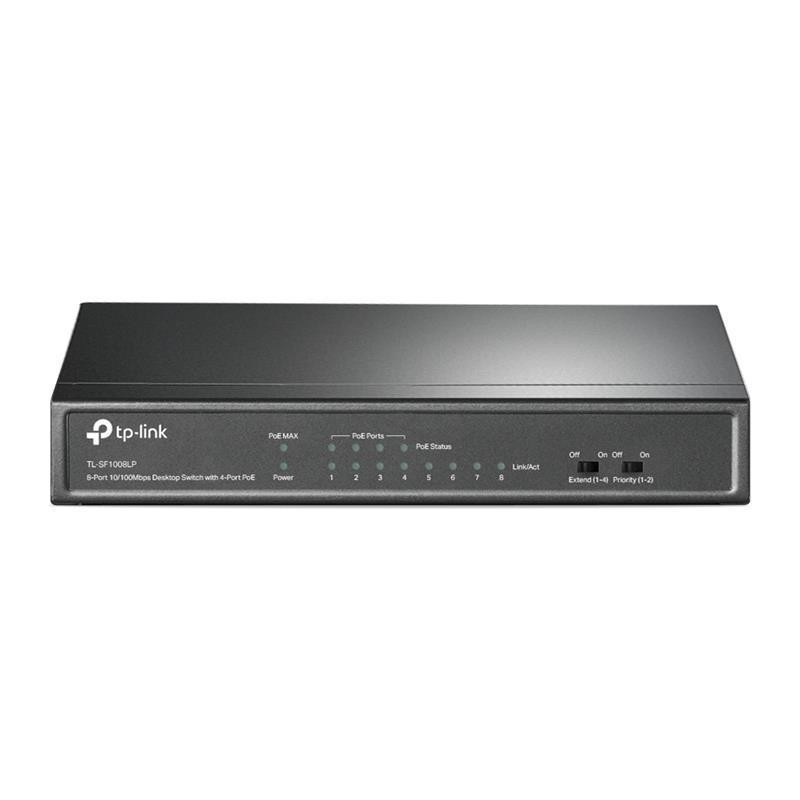 Комутатор TP-Link TL-SF1008LP (4хFE, 4xFE PoE+, max PoE 41W) Ні Харків - фото 1