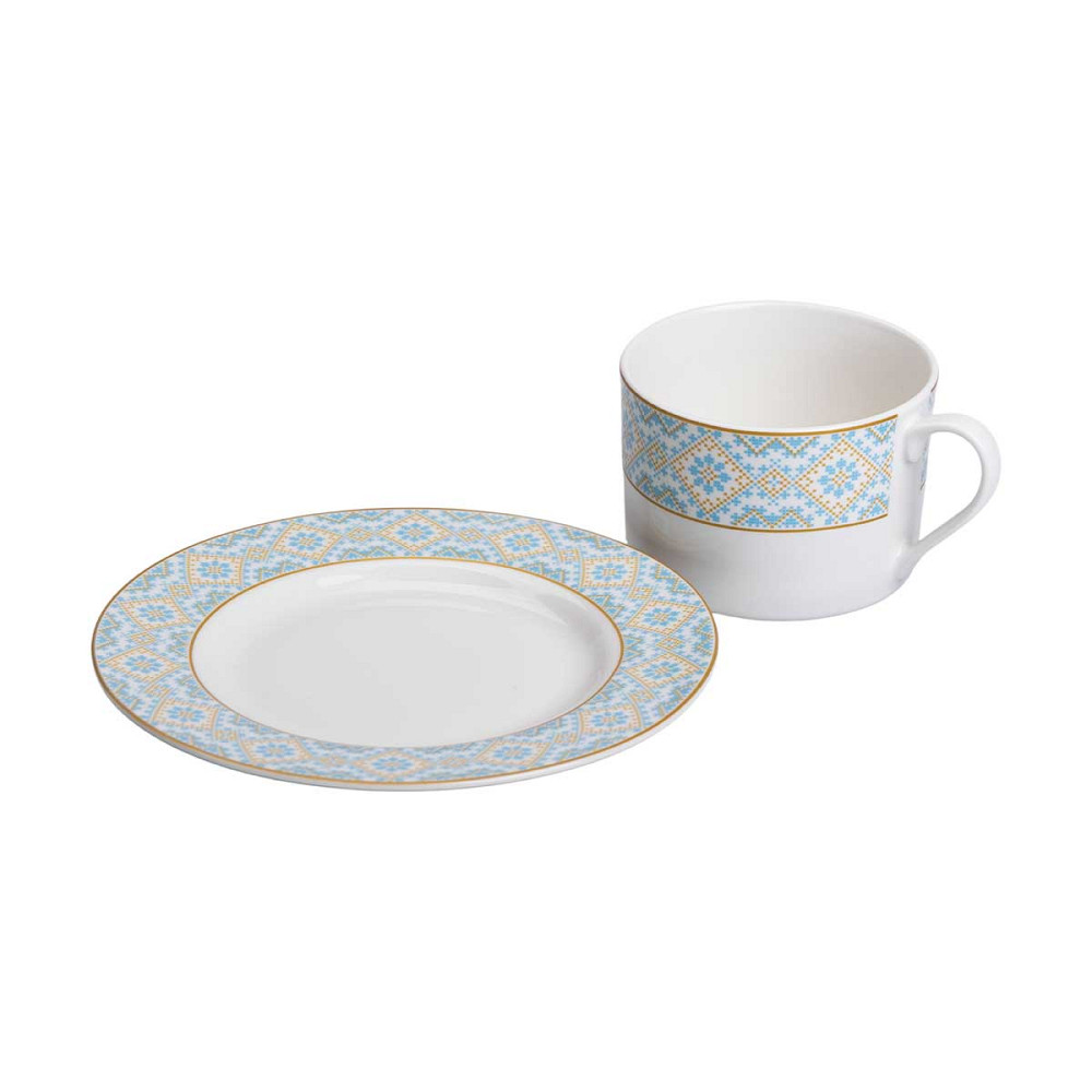 Чашка порцелянова з орнаментом 250 мл, біла HP-7-741 Коломыя - изображение 4