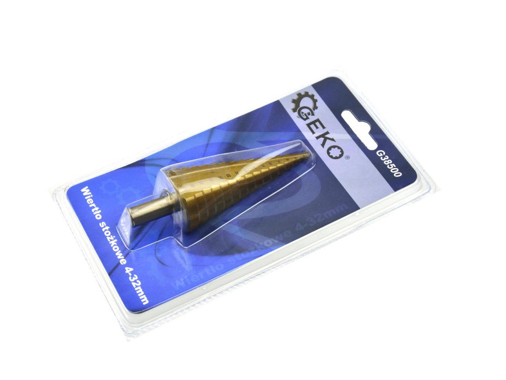 Свердло металу ступеневе "GEKO" HSS-tyt  4,0-32,0 / 2мм (4, 6, 8, 10, 12, 14, 16, 18, 20, 22, 24, 26, 28, 30, 32мм) Киев - изображение 2