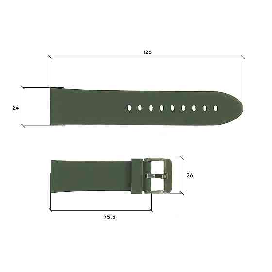 Ремінець для годинника Skmei 1469AGWT Army Green-White SBR Київ