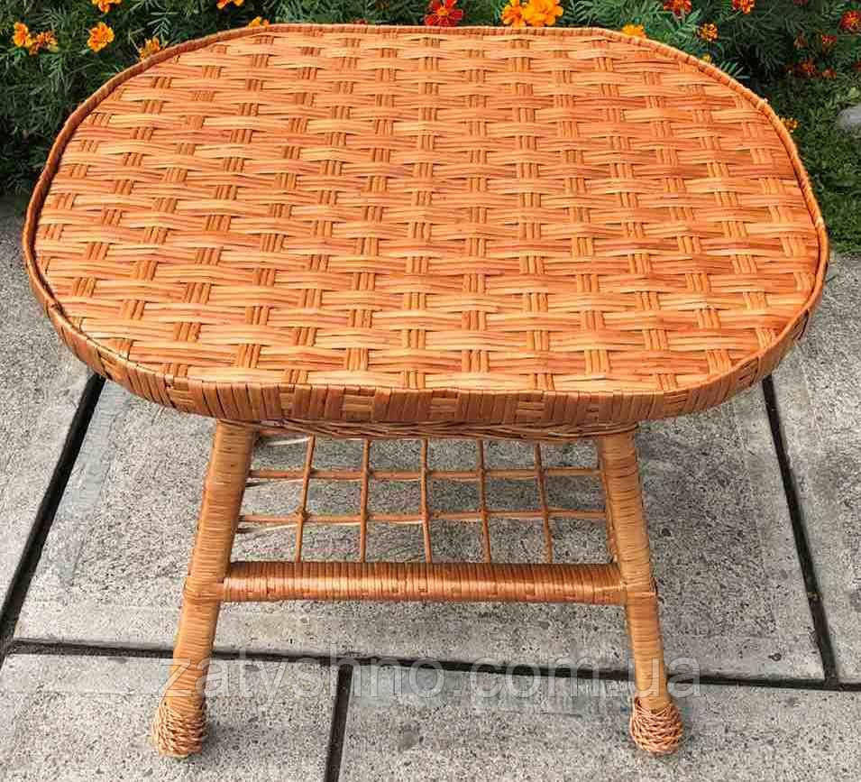 Овальний плетений стіл Київ - фото 4