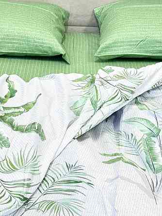 Ecotton Комплект постільної білизни Ecotton двоспальний 180х215 см Папороть зелена (21006АВ) Коломыя