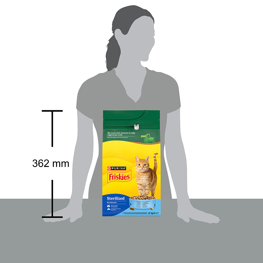 Сухий корм FRISKIES Sterilized для дорослих стерилізованих котів, з лососем, тунцем та овочами, 1.5 кг Київ - фото 5