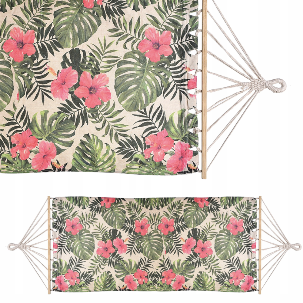 Гамак Jumi Garden тканинний з планкою та чохлом тропік Киев - изображение 9