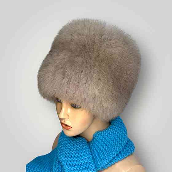 Шапка меховая женская кубанка Шарлотта Светлый Соболь Харьков