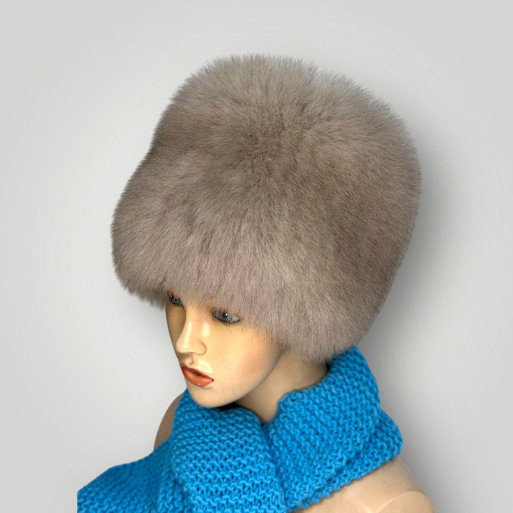 Шапка меховая женская кубанка Шарлотта Светлый Соболь Харьков - изображение 1