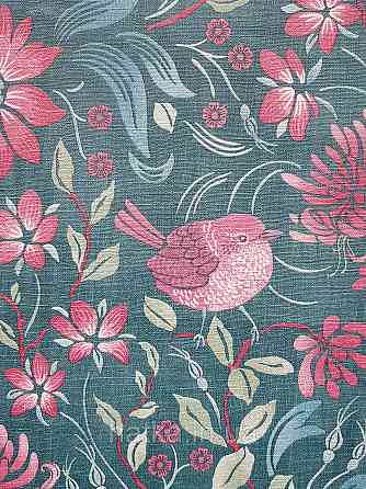 Шпалери вінілові на флізеліні A.S.Creation Maison charme 0.53x10 квіти листя птиці бордові зелені бірюзові Київ