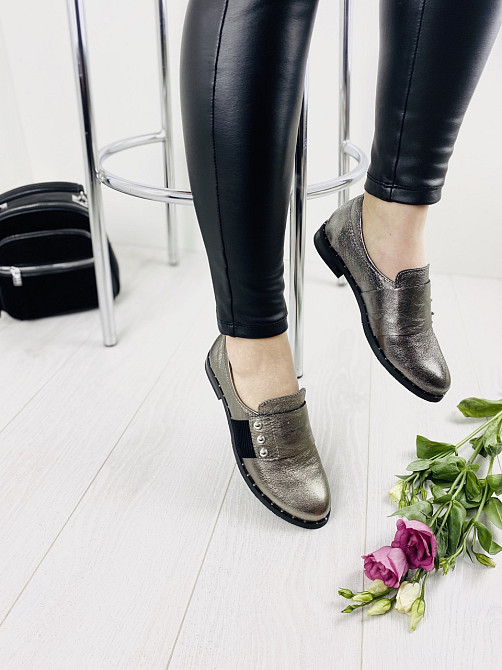 MILLI GOLD Туфлі жіночі MILLI GOLD 359-1705 срібні (весна-осінь, шкіра натуральна) (3308) Коломия - фото 4