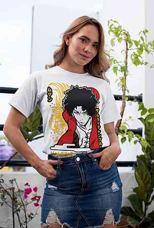 Футболка аниме Самураи Кхамплоо Муген Аниме оверсайз (S/M/L) Черний AnimeJ0291 Днепр