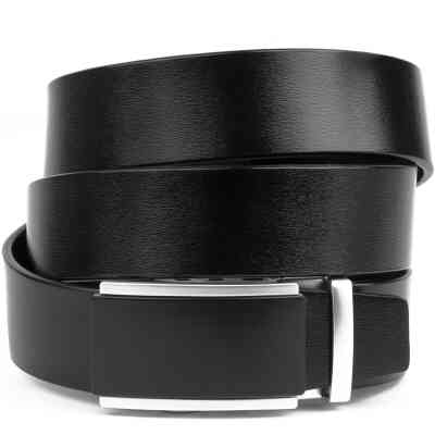 Ремень Vintage Мужской с автоматической пряжкой Черный (20294) Винница