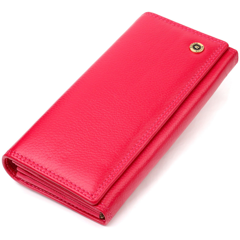 Яркий кошелек для женщин из натуральной кожи Розовый (Boston) Киев - изображение 5