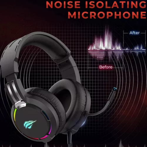 Навушники Havit HV-H2010d з мікрофоном чорний Житомир - фото 4