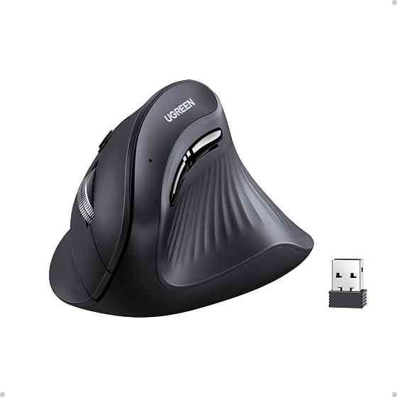 Маніпулятор миша бездротова UGREEN MU008 Multi-mode Vertical Mouse Black Одеса