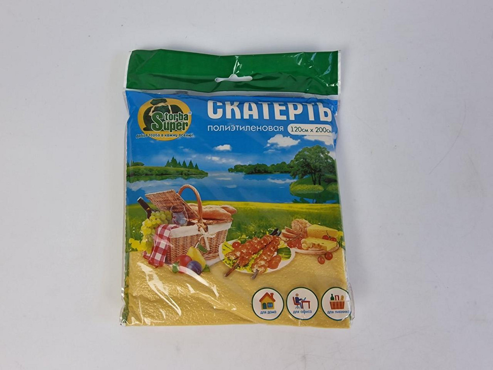 Скатертина одноразова (120x200) Суперструм жовта (1 шт.) Харків - фото 3
