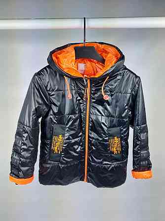 Демисезонная черная куртка для девочек 128,134 Николаев