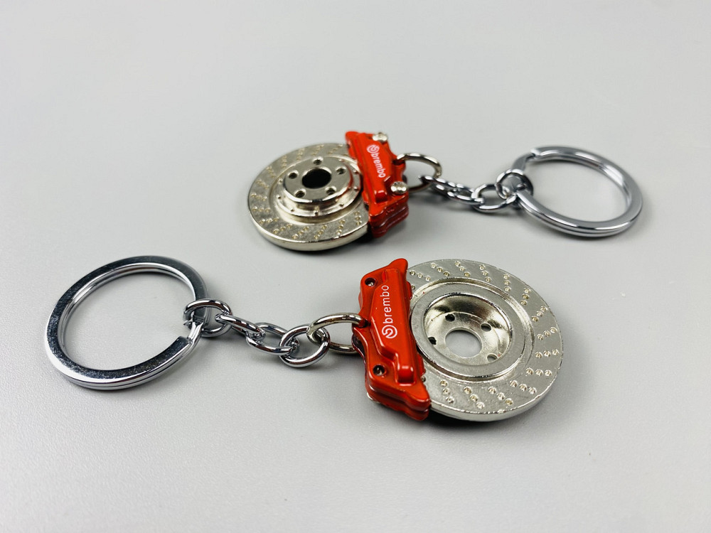 Брелок диск гальмівний + супорт 31мм (діаметр) х 95мм (довжина), брелок на автомобільні ключі Мукачево - фото 5