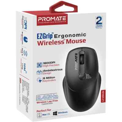 Мышка Promate UniGlide Wireless Black (uniglide.black) Винница