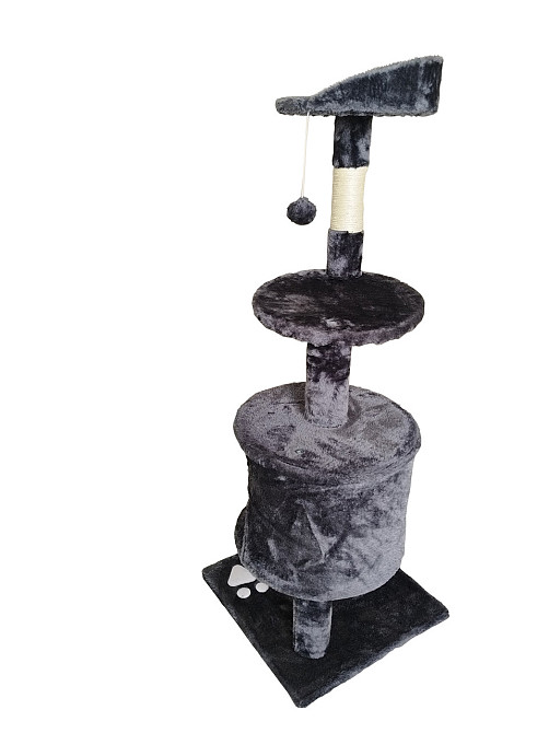 Ігровий комплекс для кішок Avko CatTree 1049 Grey кігтеточка, будиночок, дряпка Київ - фото 3