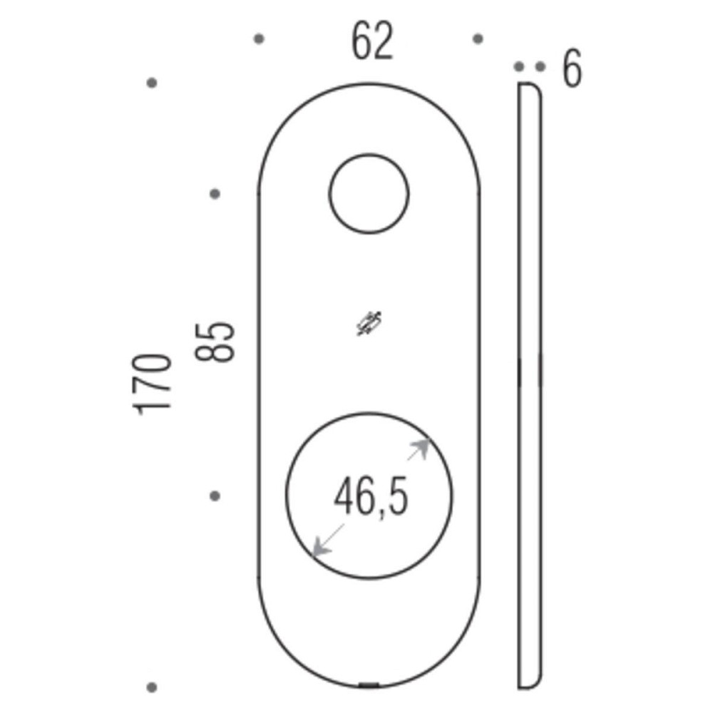 Накладка Blindate PB02 мат.хром Київ - фото 2