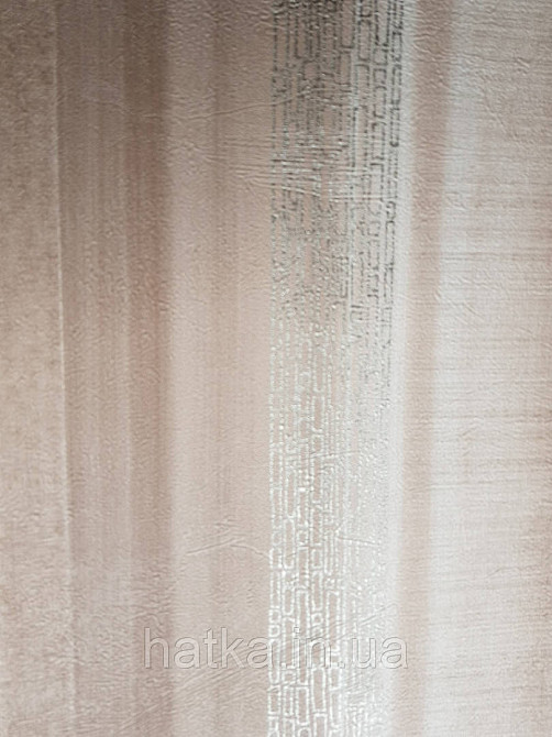 Шпалери вінілові на флізеліні Marburg Loft 0.53х10 смуги розмиті коричневі кремові золотисті Київ - фото 2