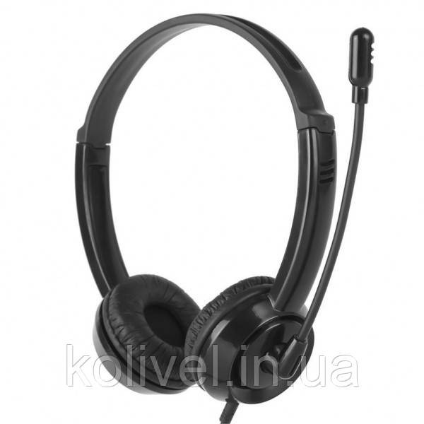 Навушники з мікрофоном HP DHE-8009 (Call center headset) Black (DHE-8009) Киев - изображение 1