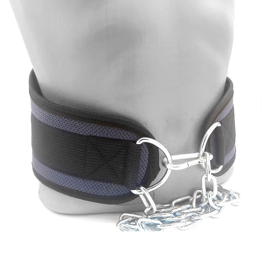 Пояс для обтяжень з ланцюгом MadMax MFA-290 неопреновий Dark grey/Orange Кам'янське - фото 5