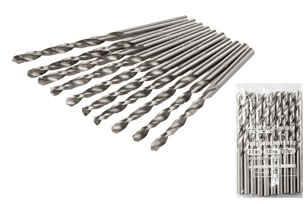 Свердло для металу MASTERTOOL HSS 6,0х93 мм WHITE 10-1060 Рівне - фото 1