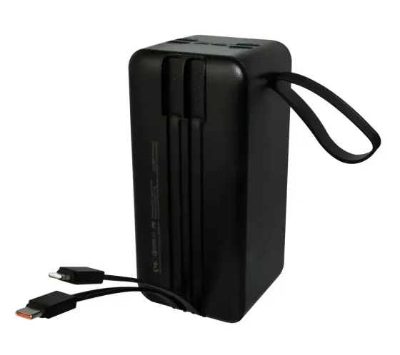 Зовнішній акумулятор Power Bank KP KPG-502X 50000 мАг 22.5W QC3.0, 4USB+2Type-C, кабелі Одеса