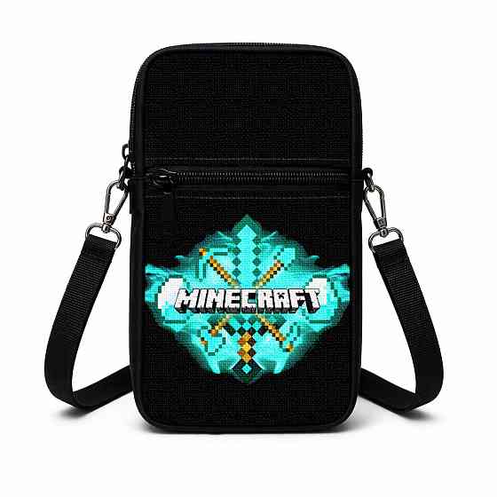 Сумка-чохол для телефону Minecraft,дитяча сумка через плече, водонепроникна міні-сумка (4753) Київ