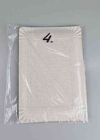 Тарілки святкові паперові 15 * 22 см "No 4" майоріли (1 пачка) Харків