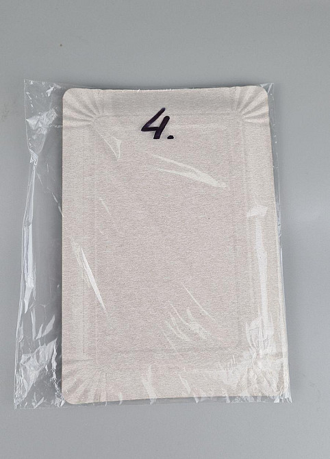 Тарілки святкові паперові 15 * 22 см "No 4" майоріли (1 пачка) Харків - фото 3