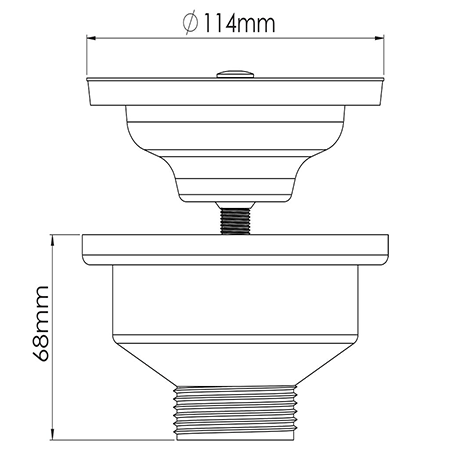 Випуск для сифону 3 1/2 без перелива NOVA (для євромийки) Харків