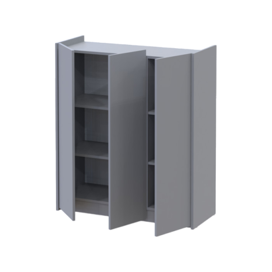 Тумба для обуви Doros Кассель Серый 3 ДСП 97х40х110 (41516225) Львов