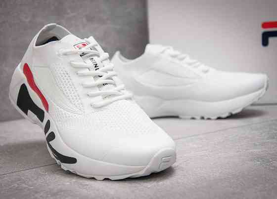 Кроссовки FILA Белые Мужские Фила Тканевые Летние для Бега Сеточка (размеры: 41,42,43,44) Днепр