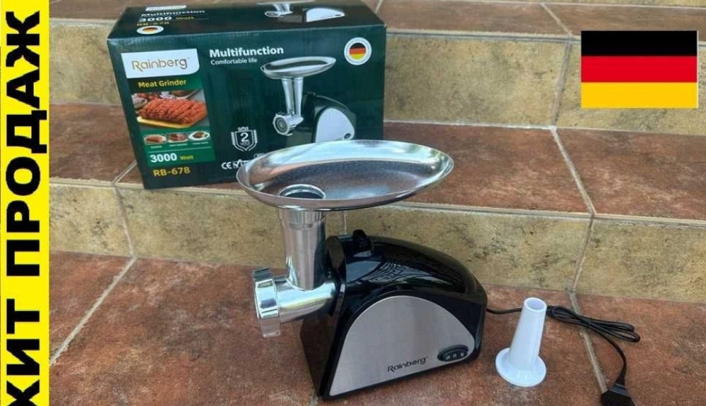 М'ясорубка 3000W з насадкою для ковбас. Київ - фото 8