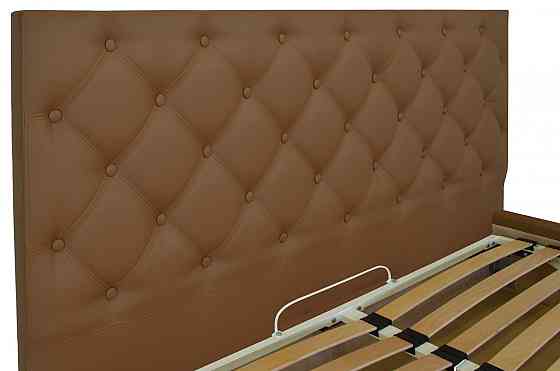 Кровать Двуспальная Coventry VIP 160 х 190 см Fly 2213 A1 С дополнительной металлической цельносварной рамой Светло-коричневый Днепр