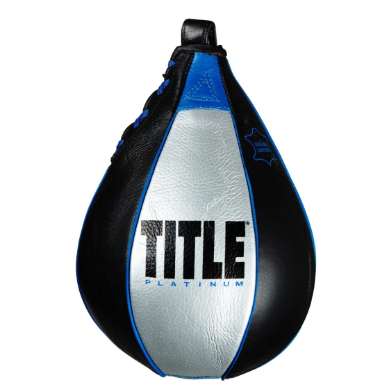 Пневмогруша боксерська TITLE Platinum Perilous Speed Bag Silver/Black (18×25,4 см.) Каменское