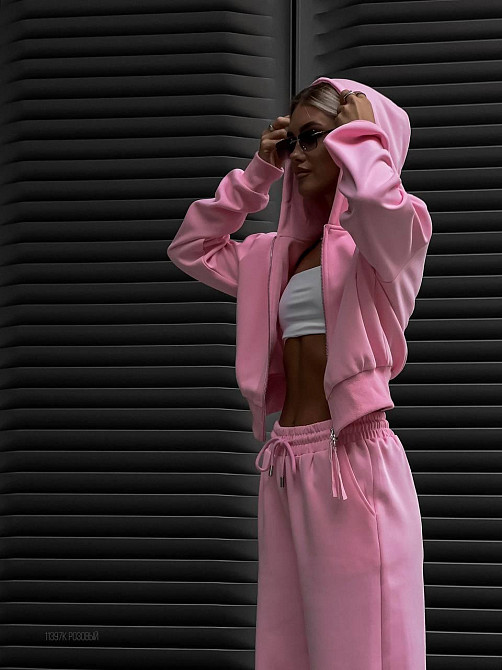 Жіночий стильний повсякденний костюм двійка турецька двохнитка Одеса - фото 3