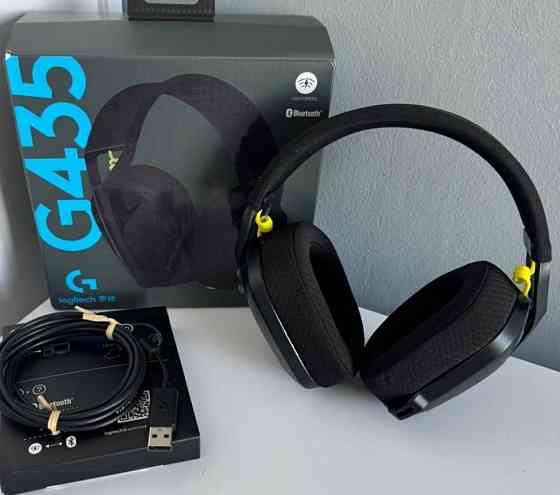 НОВІ навушники Logitech G435 Black геймерские наушники. Киев