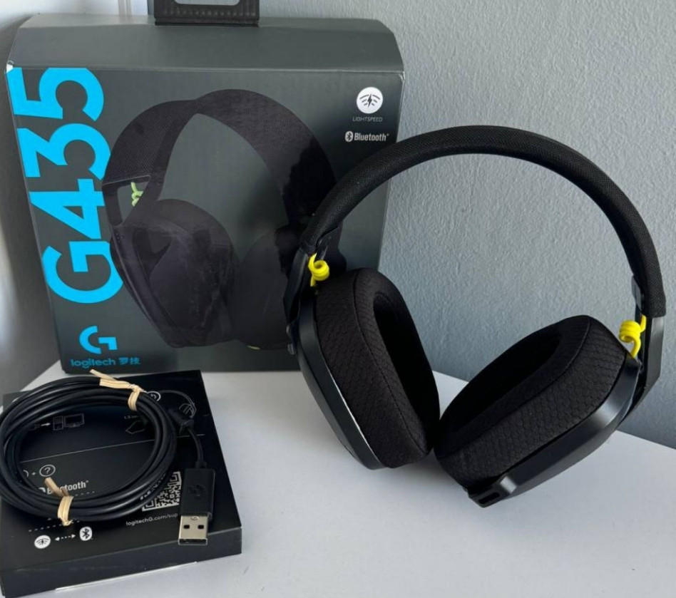 НОВІ навушники Logitech G435 Black геймерские наушники. Киев - изображение 5