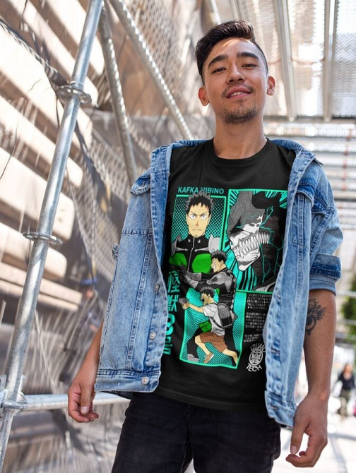 Футболка аниме Каиджу Но Кафка Гифт оверсайз (S/M/L) Черний AnimeJ0882 Днепр - изображение 3