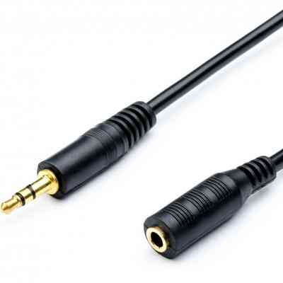 Кабель мультимедийный mini-Jack (male-female) 0.8m Atcom (16846) Винница