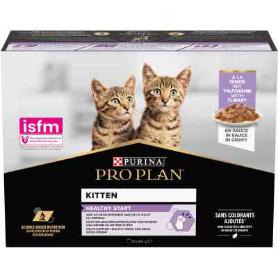 Вологий корм для кішок Purina Pro Plan Kitten Healthy Start Для кошенят З індичкою 10 х 85 г (7613034767646) Вінниця