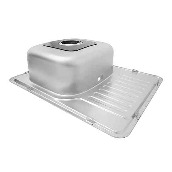 Кухонная мойка с нержавеющей стали Kroner KRP Dekor - 63х50 (0.8 мм) Киев