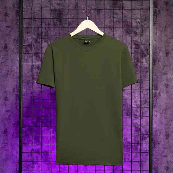 Мужская хлопковая футболка Pobedov Peremoga Batal хаки Киев