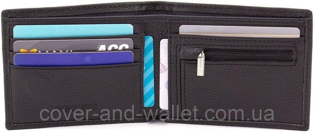 Стильный мужской кожаный кошелек на магнитной фиксации ST 1 Киев - изображение 2